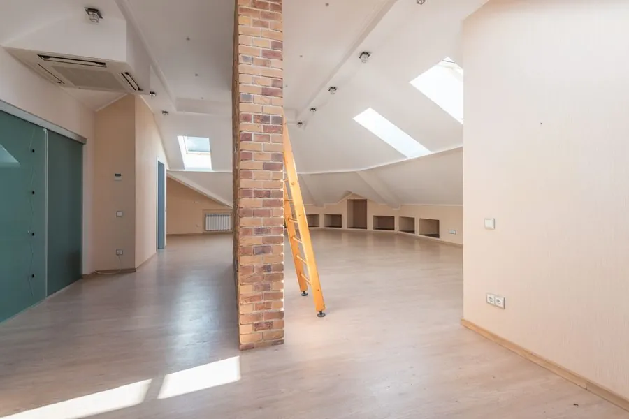 Converted attic room with rooflights, the sort of loft conversion common in Exeter