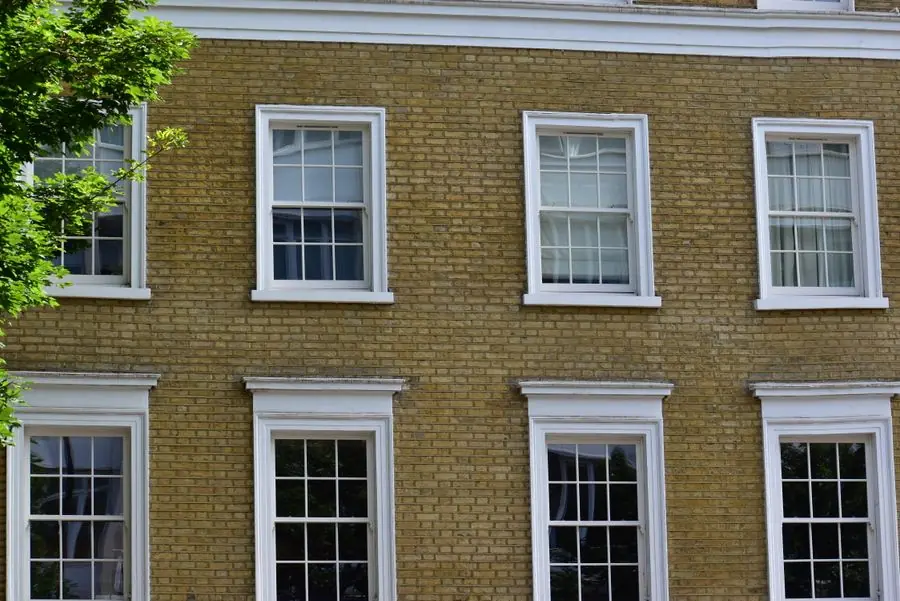 Georgian sash window in a period property interior - secondary glazing preserves the original window