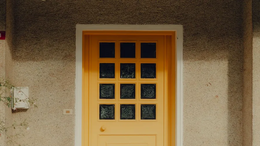 Glazed door and side panel on a house entrance - a critical location requiring safety glass under Approved Document K