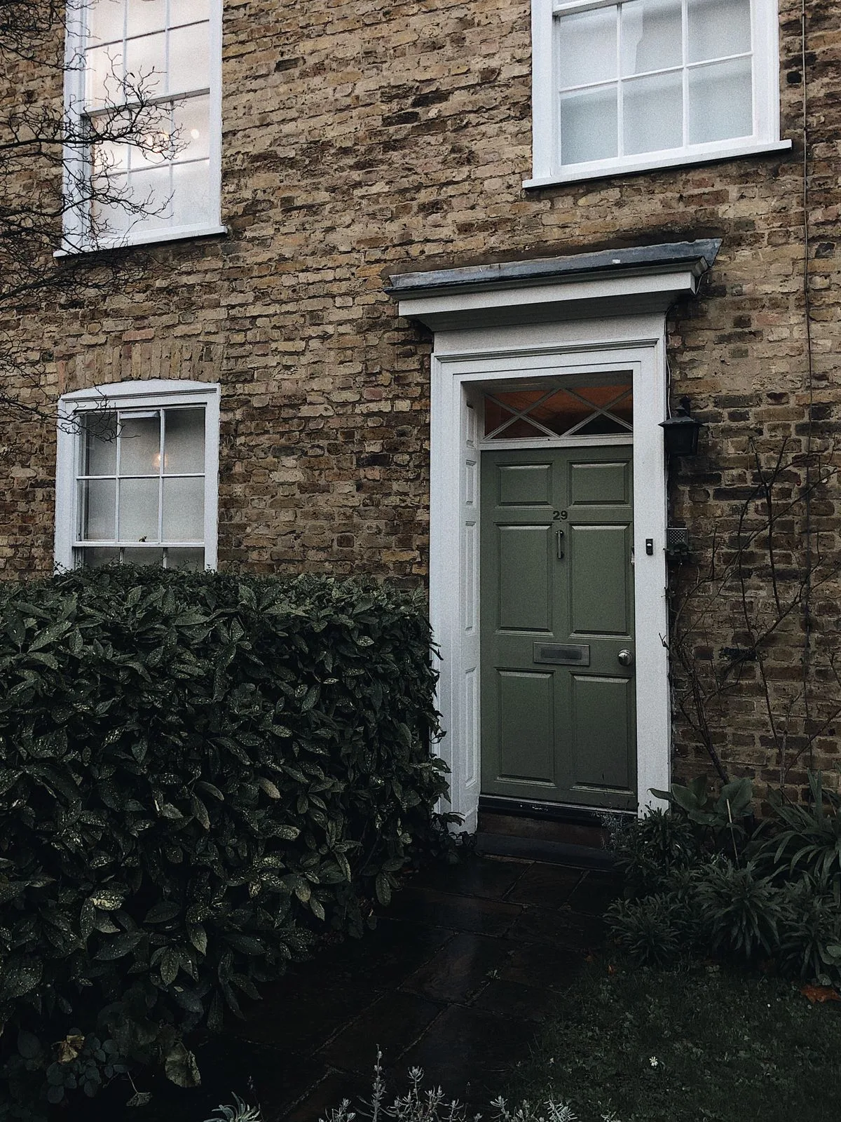 Classic English townhouse with green front door - door installation in Exeter